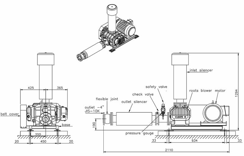 Máy thổi khí Greatech GM100